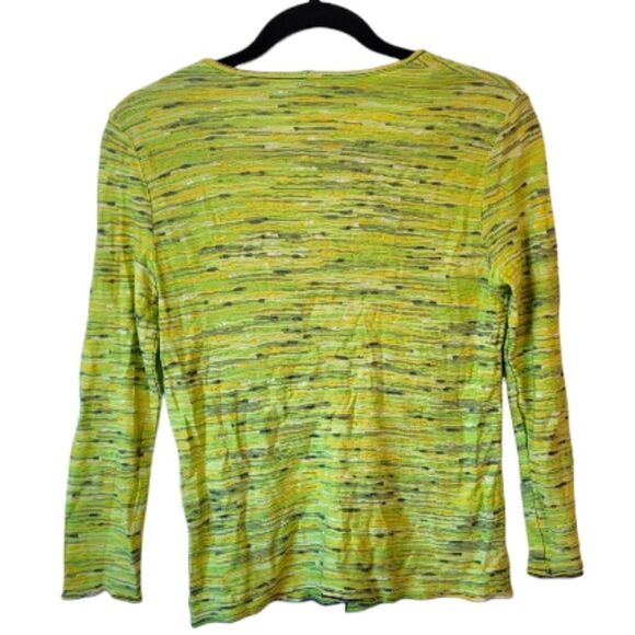 Vintage Escada Vibrant Textured Y2K Green Button-Up Cardigan - Picture 2 of 7